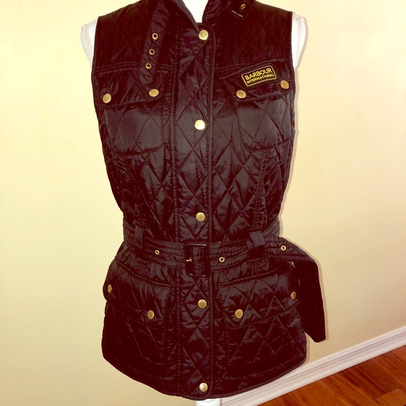 Barbour Jackets & Blazers - Barbour black nylon quilted vest size 8 EUC